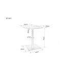 Стол обеденный SIGNAL BT-001 черный/черный мат 60